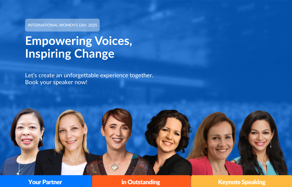 Book one of our speakers for your IWD 2025 event